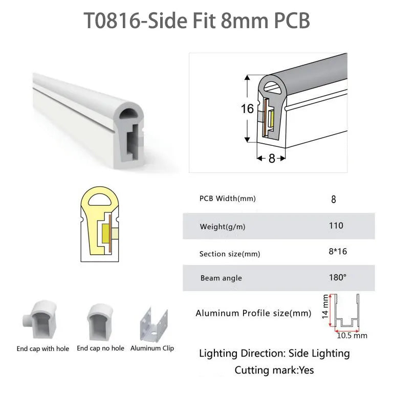 WS2812B WS2815 Neon Silica Gel Tube IP67 Waterproof Outdoor For WS2811 WS2813 SK6812 5050 Addressable RGB LED Strip
