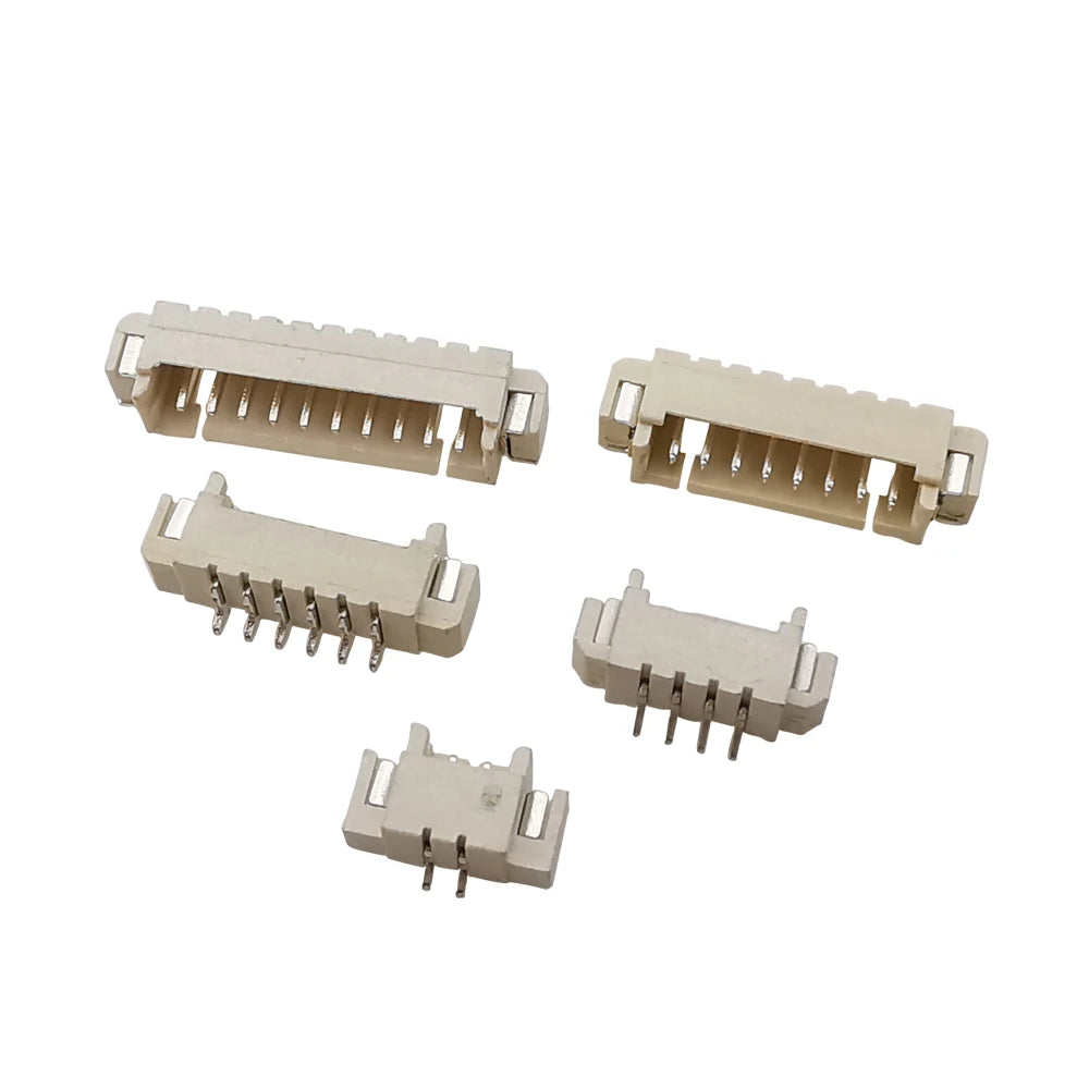 50Pcs JST 1.25mm 2/3/4/5/6/7/8/9/10/12 Pin Male SMD Vertical/right Angle Type Header Socket Connector For JST 1.25MM Wires