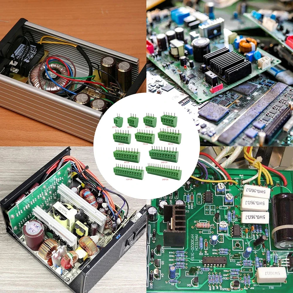 KF128 2.54mm 0.1" Pitch PCB Mini Screw Terminal Block Connector 5P 6P 7P 8P 9P 10P 12P 14P 16Pin 150V 6A for 26-18AWG Cable
