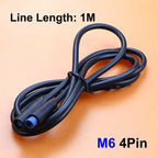 1pcs M6 M8 2 3 4 5 6 Pin Electric Bicycle Butt Joint Plug For Ebike Display Cable Male to Female Waterproof Aviation Connector