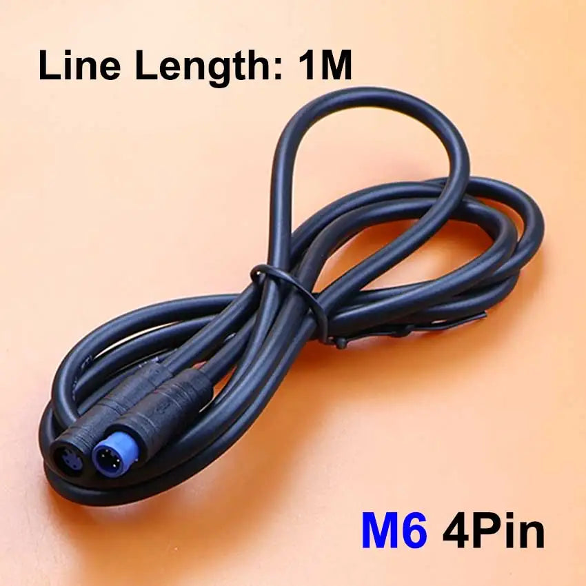 1pcs M6 M8 2 3 4 5 6 Pin Electric Bicycle Butt Joint Plug For Ebike Display Cable Male to Female Waterproof Aviation Connector