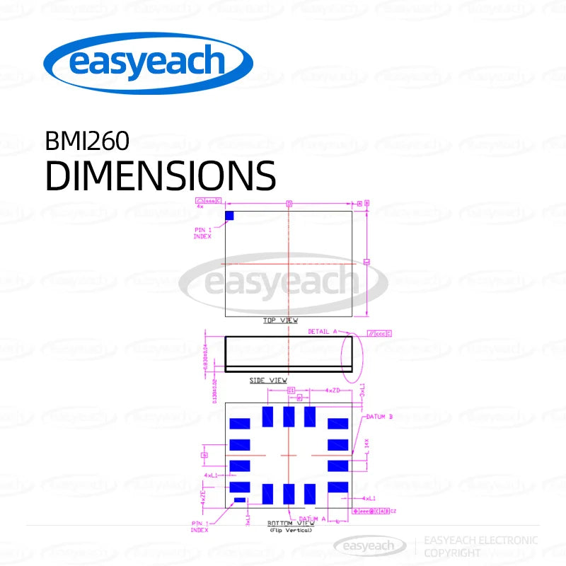 BMI260 LGA-14 3-axis acceleration 3-axis gyroscope 6-axis attitude sensor chip high-precision low-power measurement unit