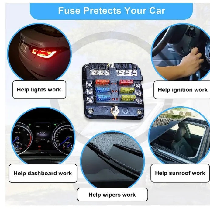 300 Pieces Of Car Fuse Combination Kit, 160 Mini Blade Fuses, 90 Standard Automatic Fuses, 50 Mini Fuses For Cars RVs trucks mot