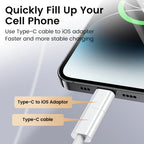 2PCS USB C To Lightning Adapter Lightning Female to Type C Male Converter High Speed Charging Connector For iPhone 15 16