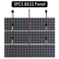 1~3PCS WS2812B RGB LED Flexible 8x8 16x16 8x32 Pixel Panel Strip Matrix Screen WS2812 Module Individually Addressable IC DC5V