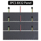 1~3PCS WS2812B RGB LED Flexible 8x8 16x16 8x32 Pixel Panel Strip Matrix Screen WS2812 Module Individually Addressable IC DC5V