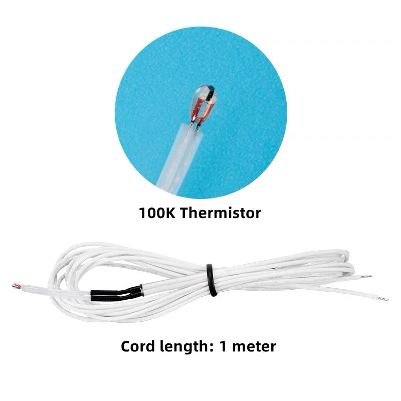 1/2/5pcs 3D Printer 100K ohm NTC 3950 Thermistors Sensors with 1M Cable Dupont 3D Printer Parts For Reprap Mend Part Temperature