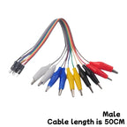 1/5PCS Colored DuPont Wire With Crocodile Clip DuPont Male/Female Head Crocodile Clip Wire Test Wire Connecting Wire For Arduino
