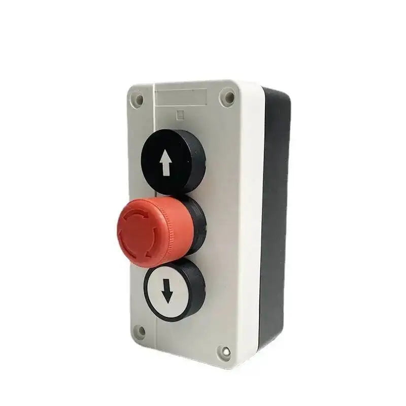 Reset Momentary Waterproof 3 Position Spring Return Push Button Switch Control Station Box Up Down Arrow Stop