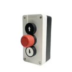 Reset Momentary Waterproof 3 Position Spring Return Push Button Switch Control Station Box Up Down Arrow Stop