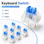 30/50/100 PCS Tactile Keyboard Clicker Switch 3 Pin Key Replacement Set for Mechanical Keyboard Repair Accessories