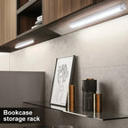 Runtowo 2pcs LED Motion Sensor Light Wireless Night Light Rechargeable Light Cabinet Wardrobe Staircase Backlight For Kitchen