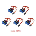 5/10/20PCS SG90 Mini Gear Micro Servo 9g 1.6KG For RC 250 450 Airplane Helicopter Car Vehicle Boat Models Spare Parts