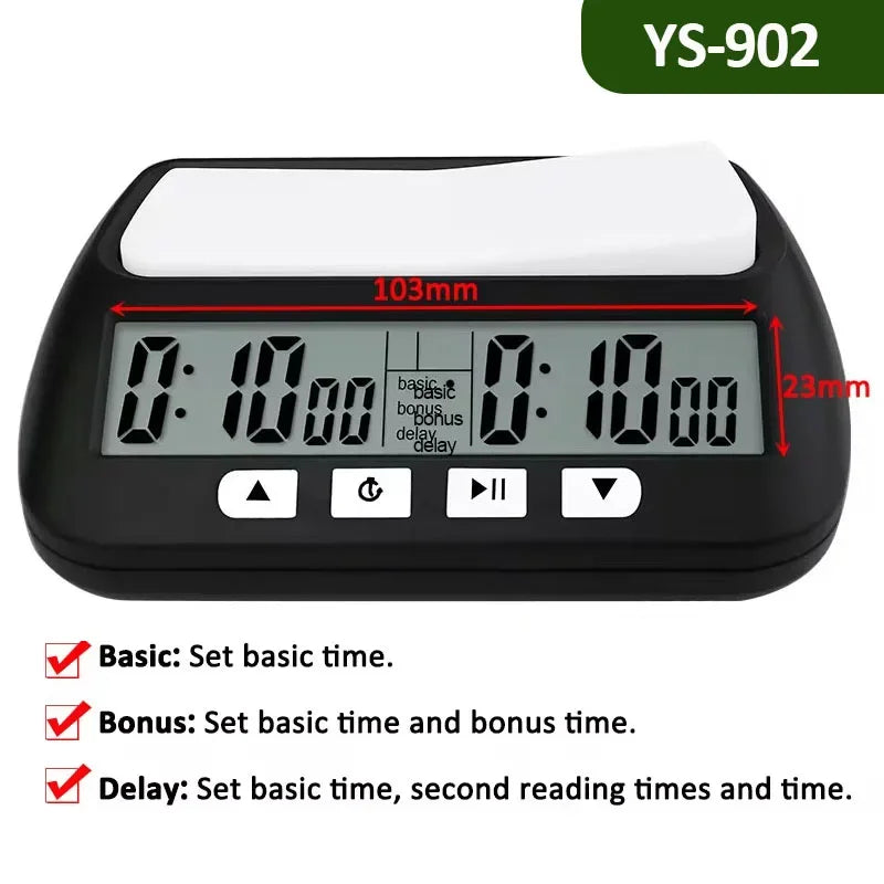 YS9901/YS902 Multipurpose Portable Professional Chess Clock Digital Chess Timer Game Timer