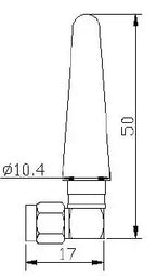 GSM antenna 2G antenna 2DBI Quad-Band 850/900/1800/1900 MHz, SMA plug connector for GSM module A6 SIM900 SIM800