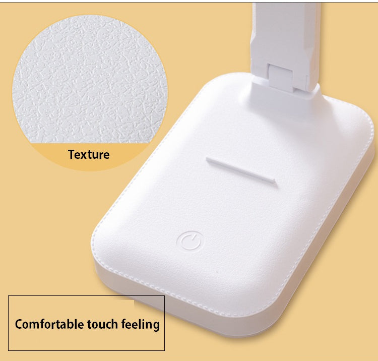 Chargeable Folding table lamp eye protection touch dimmable LED lamp bedroom reading USB rechargeable table lamp 2026