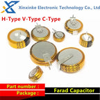 2PCS Super Farad Capacitor 5.5V 0.1F 0.22F 0.33F 0.47F 1.5F 1.0F 4.0F H/V/C-Type Button Capacitance Duple Layer Capacitor