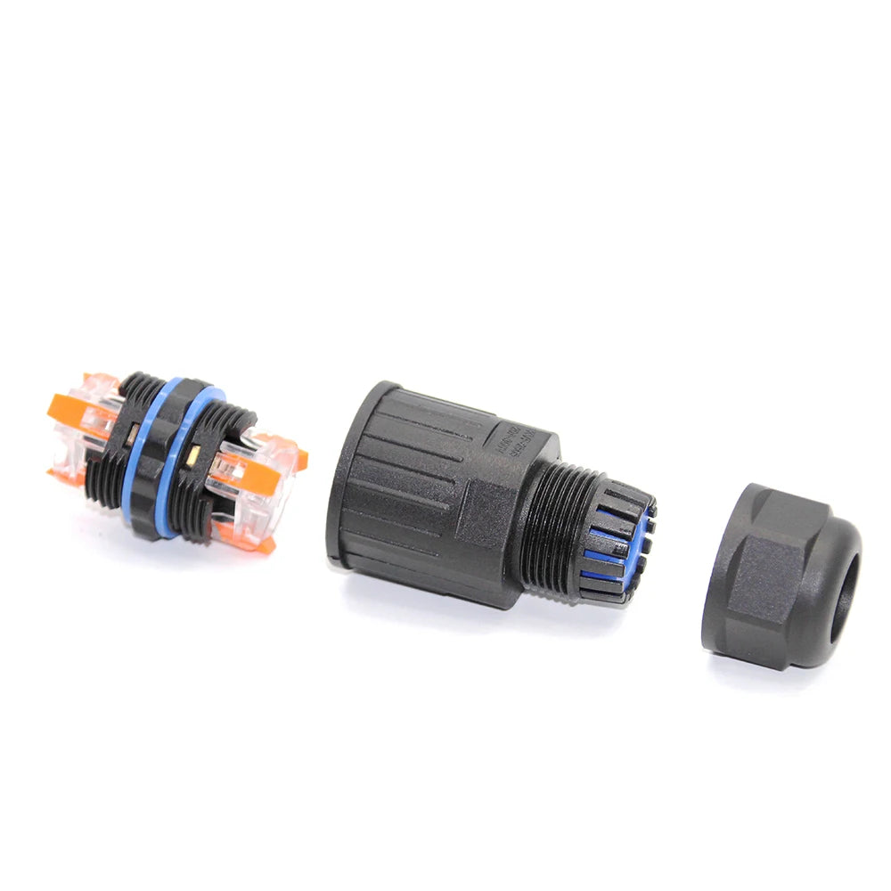 1PCS IP68 Electrical Waterproof Wire Connector Cable 2Pin 3Pin 4Pin 5Pin Quick Push In Terminal Block Connector LED Lamp