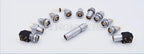 5Pcs M12 Connector Dust Cover M12 Inner Thread Outer Thread Plastic Metal Waterproof Cover IP67 Plug Protection Cover