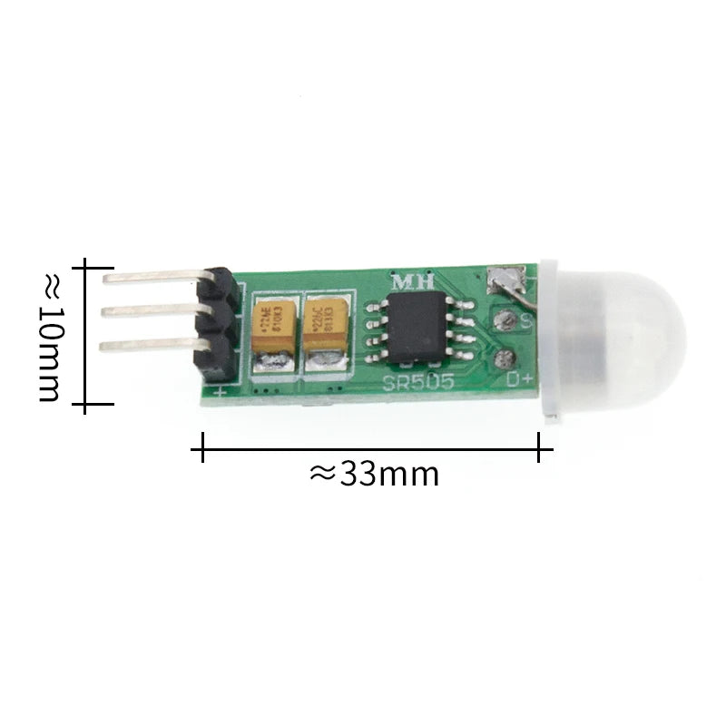 1-10pcs HC-SR501 SR505 SR602 Adjust IR Pyroelectric Infrared PIR Motion Sensor Detector Module
