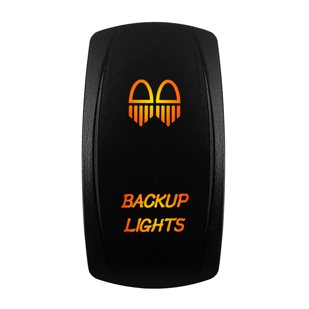 12V-24V Orange Led Rocker Switch Waterproof 20A Amber Light SPST DPDT Toggle Key for Car Boat ATV Camper Motorhome Auto Machine