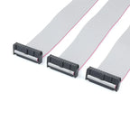 Gray 30CM Flat Ribbon Data JTAG ISP Download Cable 2.54MM Pitch FC-6/8/10/12/16/20/26/30/40/50/60/64 PIN for DC3 IDC Box Header