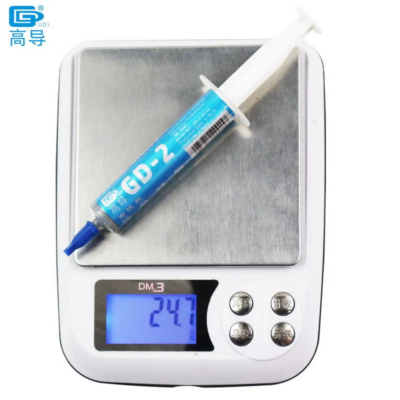GD-2 Thermal Paste Processor Grease Compound Silicone 1/3/7/15/30 g 7.5 W/M-K For CPU GPU Printer Heat Sink Cooling Cooler SY30