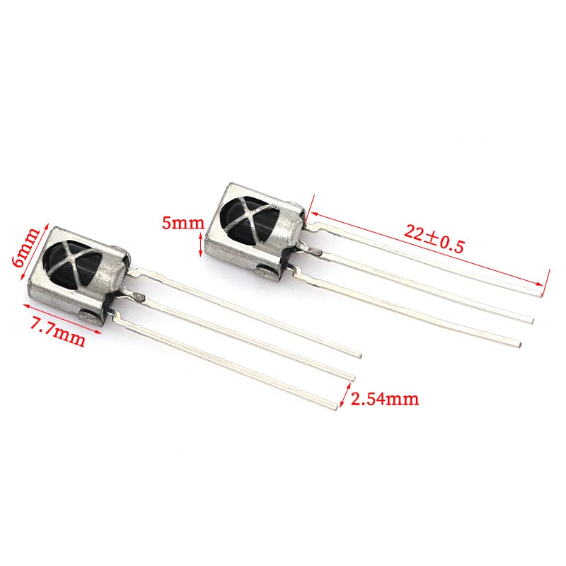 Liludin 10PCS 38Khz IR Receiver Module VS1838B TL1838 CHQ1838 Infrared Remote Control Signal Sensor For Arduino