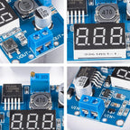 LM2596 DC DC Step Down Converter Voltage Regulator LED Display Voltmeter 4.0~40 to 1.25-37V Buck Adapter Adjustable Power Supply