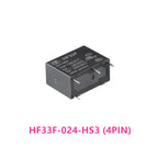 5Pcs New Relay HF33F JZC-33F-005 012 024-HS3 ZS3 HF33F-012-ZS3 4PIN 5PIN 5A 5V 12V 24V Power Relays