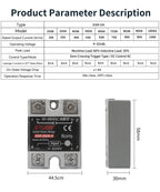 High-voltage Single-phase Solid State Relay Input 4-32VDC to Output 90-480VAC DC to AC SSR 10/25/40A Module Relay