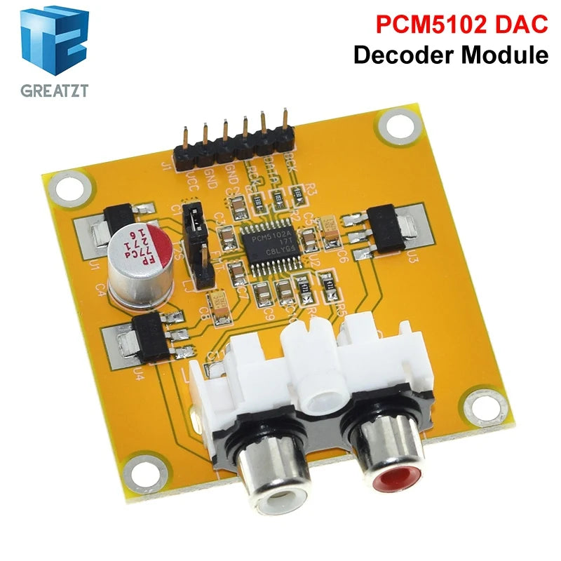 1/3PCS PCM5102 PCM5102A DAC Decoder Board I2S Input 32Bit 384K for Red Core Player Supports I2S Format/Left Justified