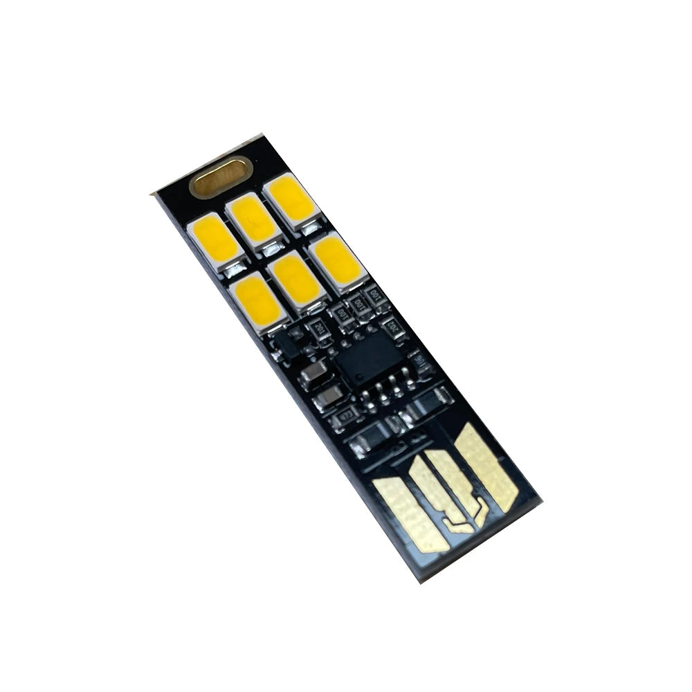 10/5/1Pcs Portable Mini 5730 USB 6LED SMD Light 5V Touch Sensor Adjustable Dimming Night Light Warm/White Light Optional