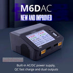 ToolkitRC M6DAC Dual Channel Smart Lipo Battery Charger Discharger AC 200W DC 350WX2 15A for 1-6S LiHV PD 65W