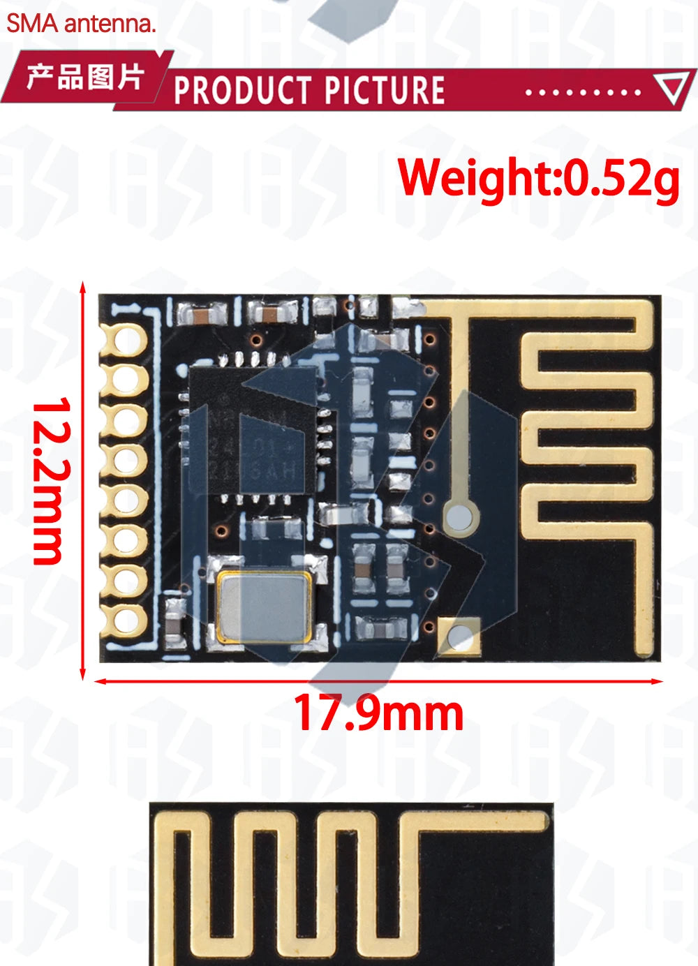 1PC 2.4G NRF24L01+ Upgraded Wireless Module: DIY for Arduino-Compatible Communication Kit (2Mbit/s Data Transmission)