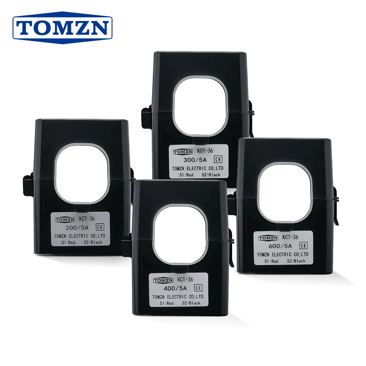 TOMZN Split Core Current Transformer 200A 300A 400A 600A to 5A Secondary AC High-Current CT for kWh Meter Energy Monitoring