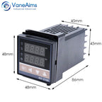 REX C100 Digital PID Temperature Controller REX-C100 Thermostat 0-400℃ K Type Input 40DA SSR Relay 0-40A Heatsink VaneAims