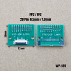 1pcs FPC/FFC Welding 0.5 Seat Connection 0.5mm Pitch Connector SMT To 2.54mm Flexible Cable Adapter Board 6 8 10 20 50 60 80 Pin