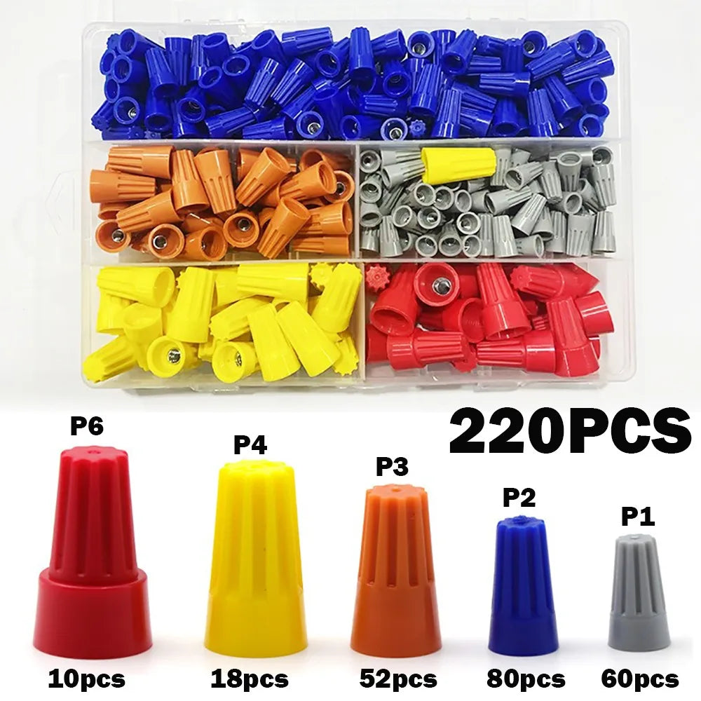 Quick Wire Connector Nut Insulated Wire Connectors Nuts Colorful Boxed Twist Caps Nuts Electrical Insulated Crimp Electrical