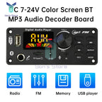 DC 7-24V MP3 Audio Decoder Module Bluetooth 5.0 Lossless Amplifier Decoder Board Music Playback Volume Controller 87.5-107.5MHz