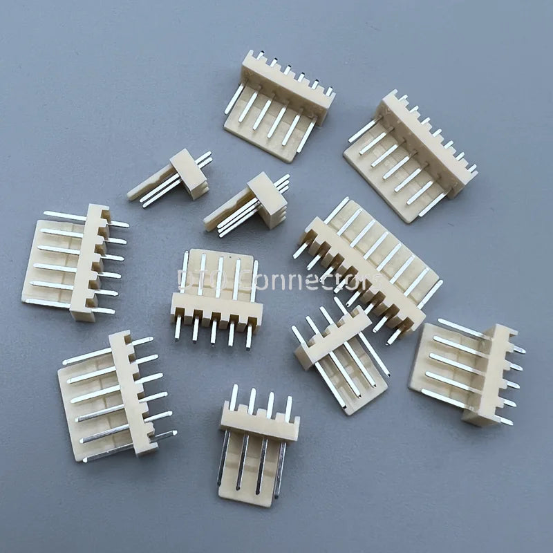50pcs KF2510 Connector Straight needle 2.54MM PITCH Male Pin Header 2P/3P/4P/5P/6P/7P/8P/9P/12P Right Angle for PCB 2.54MM
