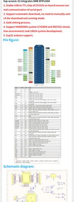 ESP32 Development Board WiFi and Bluetooth Ultra-Low Power Consumption Dual Core ESP-32 ESP-32S ESP 32 Similar ESP8266
