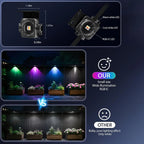 150ft Smart Permanent Outdoor Lights 90LED RGB String Lights IP67 Waterproof Eaves Light with Alexa & Google for Halloween Decor