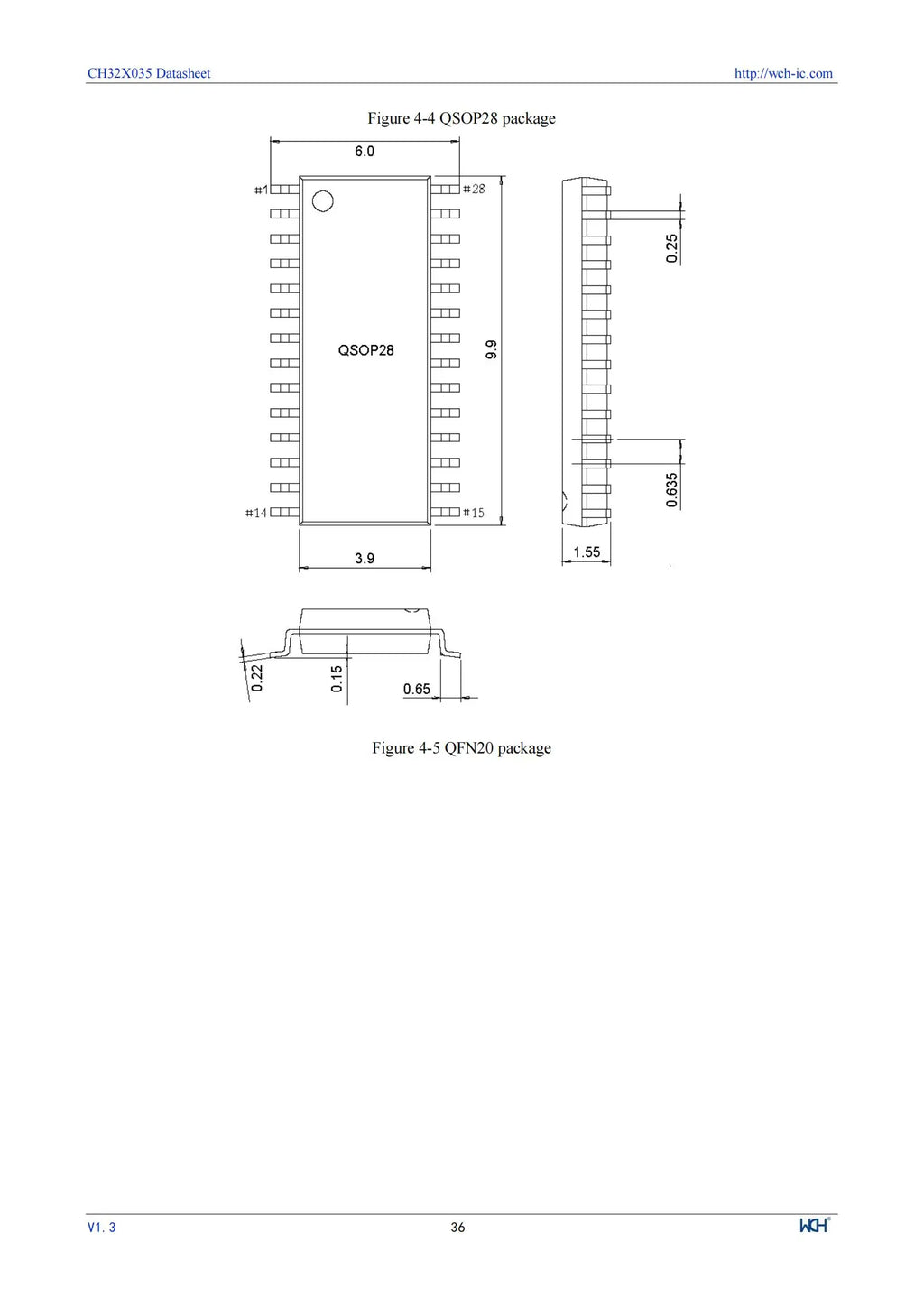 10Pcs/lot CH32X035 Microcontrollers CH32x035 Industrial Grade RISC USB PD PHY MCUs