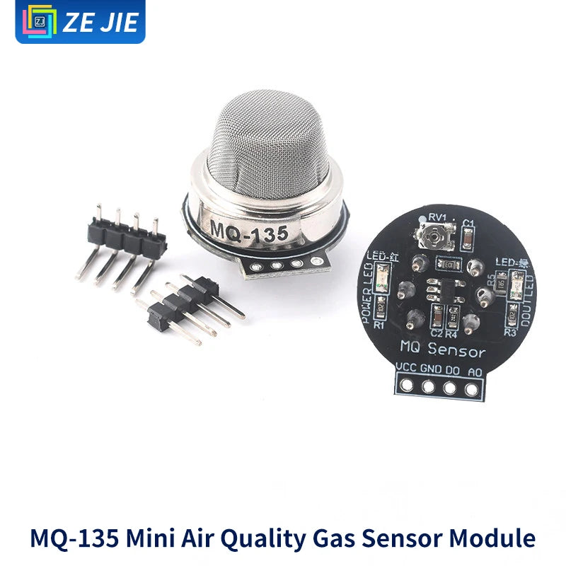 Smoke Gas Sensor Module MQ‑2/3/4/5/6/7/8/9/131/135/136/137, Alcohol Detection