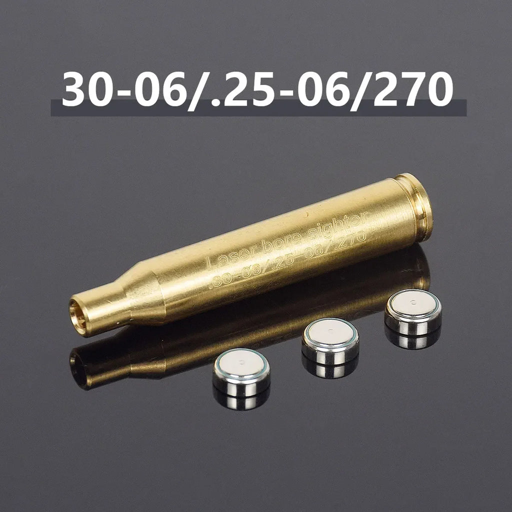 12GA 20GA .308 .223 5.45x39 7.62x39 9x19mm.338 Gauge Red Laser Bore Sighter Training Bullet Boresighter CAL Cartridge Caliber