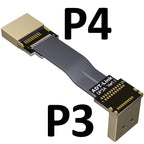 DisplayPort Ribbon Extension Cable Male-Female Flat EMI shielding FPC Cable DP 90 degree Angle Connector With mounting bracket