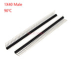 5/10Pcs 2.54mm 40 Pin 1x40 2X40 Single/Double Row Male Female 2.54 Pin Header PCB JST Connector Strip Right angle For Arduino