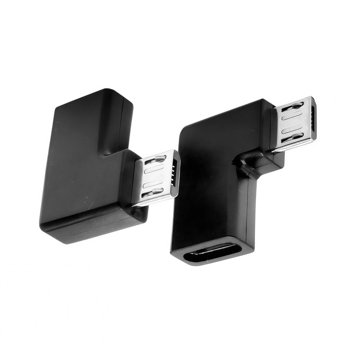 Micro USB Adapter 90 Degree Right Angle Male to Type C Female Connector for Laptop PC USB Chargers Extension Converter