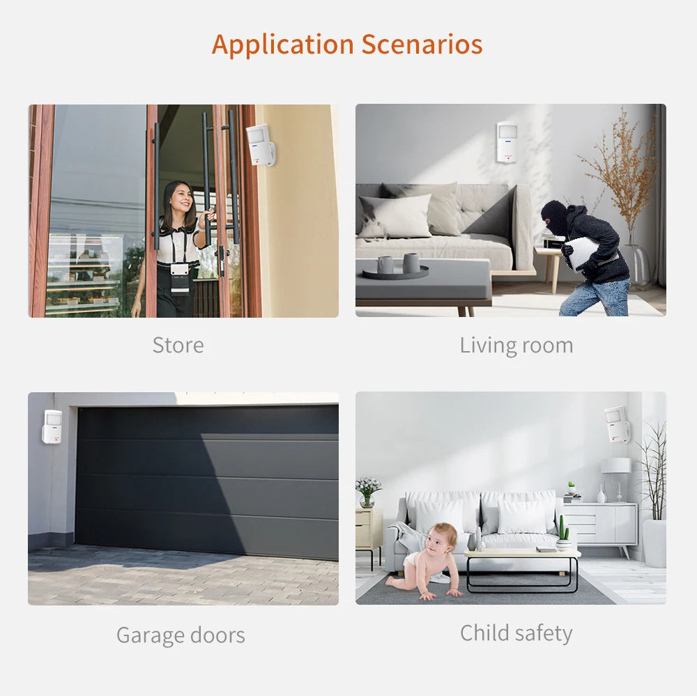 Staniot LoRa Version Wireless PIR Motion Detector 500m Communication Distance with Anti-Dismantling Alarm Human Presence Sensor